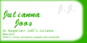 julianna joos business card